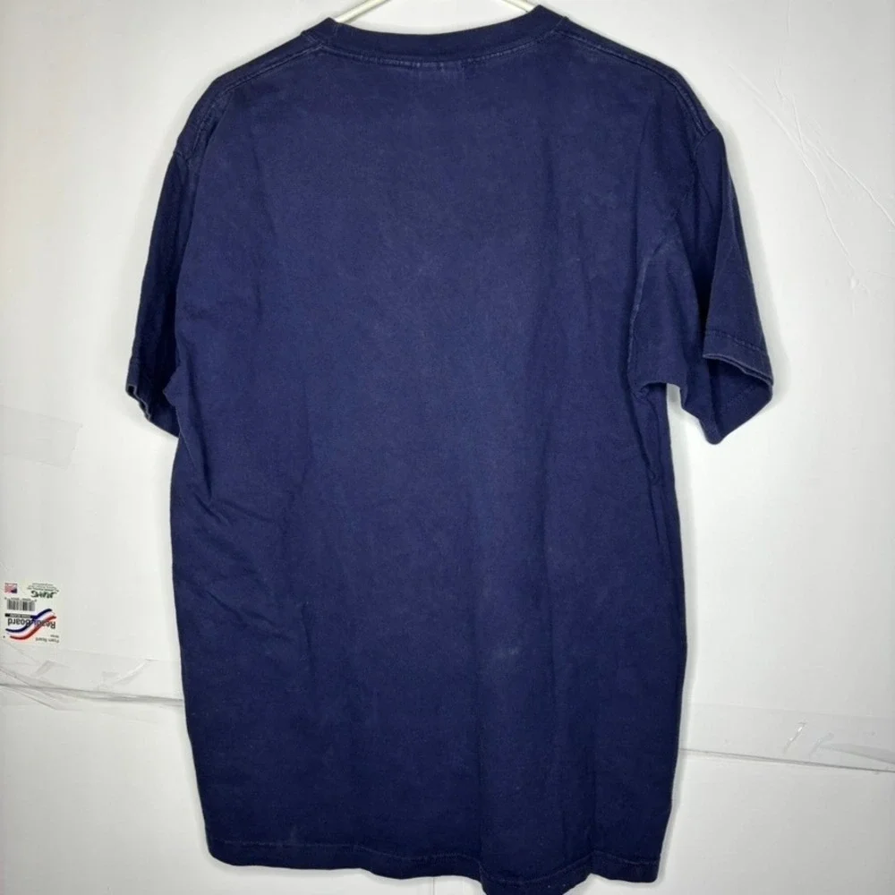 Reebok Medium Denver Broncos Football‎ T Shirt Mens Navy Blue Short Sleeve Tee